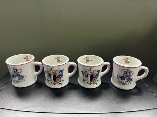 Vintage Shenango USA restaurant ware USA CHILD MUGS NURSERY RHYMES