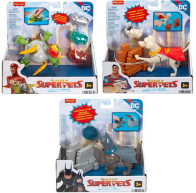 Krypto DC League Of Super-Pets Flash Batman Superman Merton Ace Set