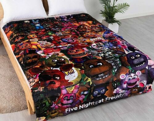 Five Nights at Freddy's Blanket - Glamrock Freddy and Gregory FNAF Security  Breach Throw Blanket RB1602 - Five Nights at Freddy's Store