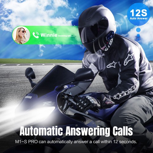 2pcs M1-S Pro Motorcycle Intercom Bluetooth Headset Interphone Helmet Fodsports - Bild 13 von 17