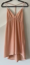 GentleFawn Juniors Lined SunDress Sleeveless M Peach Hi-Low *Read Description*