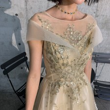 Noble Evening Formal Party Ball Gown Prom Bridesmaid Acting Girls Dress QYHS209