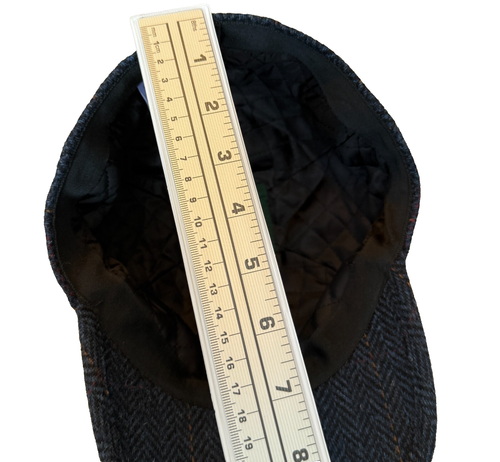 MUCROS WEAVERS 100 % WOLLE BASEBALL KAPPE MÜTZE HERREN S TAILLIERT BLAU TWEED HERGESTELLT IN IRLAND - Bild 12 von 14