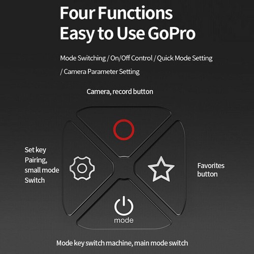 Bluetooth Remote Controller With Cable For GoPro hero 10 9 8 Max Camera Phonea - Picture 11 of 12