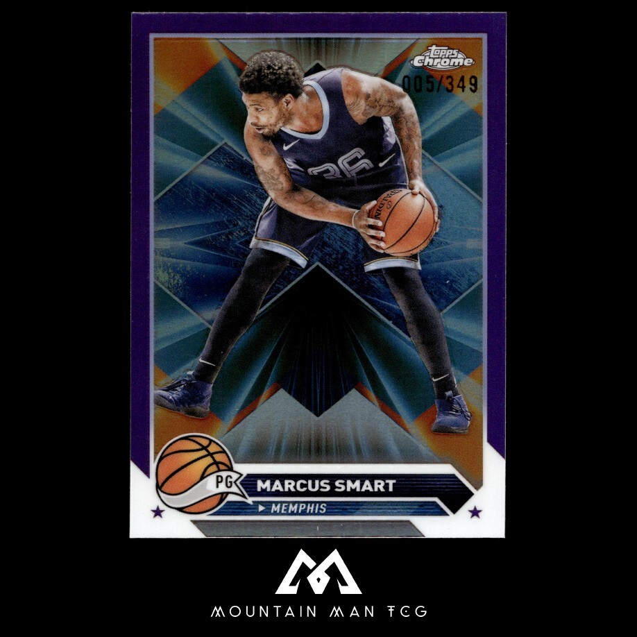 2023-24 Topps Chrome  #119 Marcus Smart Purple Refractor #/349