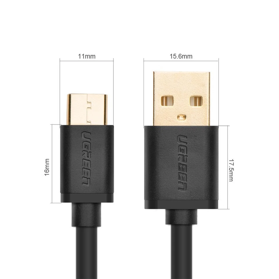 Cable USB Tipo-C Alta Calidad UGREEN (Variedad de Colores y Longitudes) Foto 2 de 4