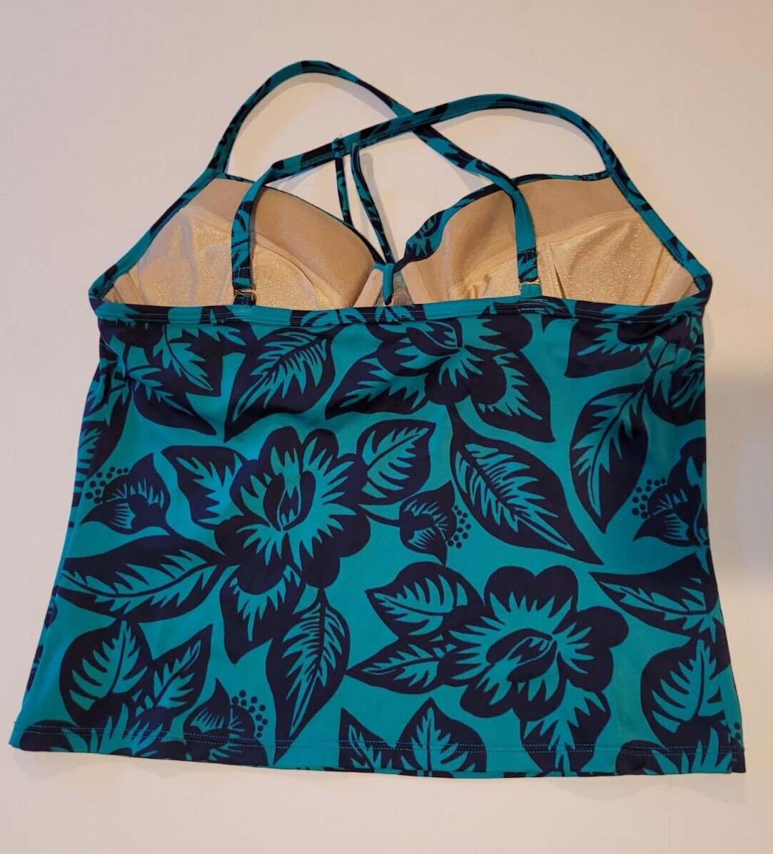 Haut De Bikini Bustier Victoria's Secret - 34C, Bleu Olive, Clouté, Neuf Sans étiquette