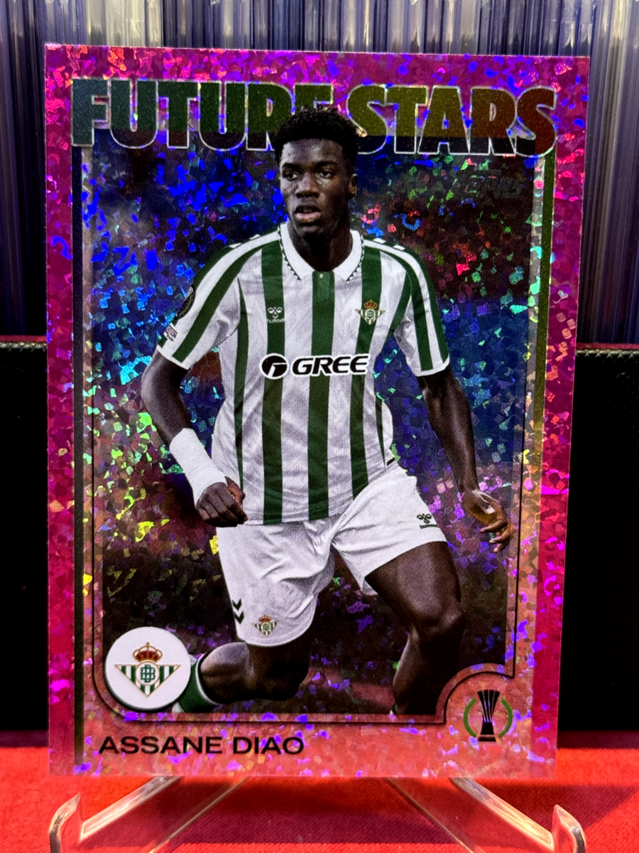 ASSANE DIAO 2024-25 Topps UEFA PINK SPARKLE REAL BETIS Future 