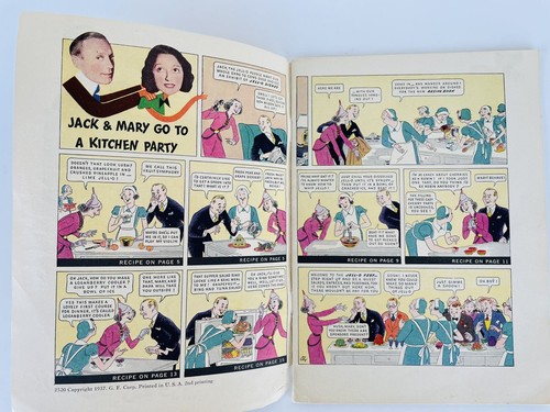 Libro de recetas de gelatina de Jack & Mary's segunda impresión Jack Benny 1937 - Imagen 3 de 10
