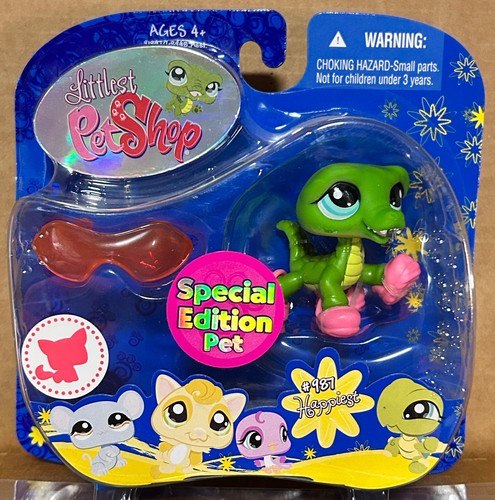 Ancien Crocodile Littlest Pet Shop Hasbro – Figurine Authentique Pour Collection