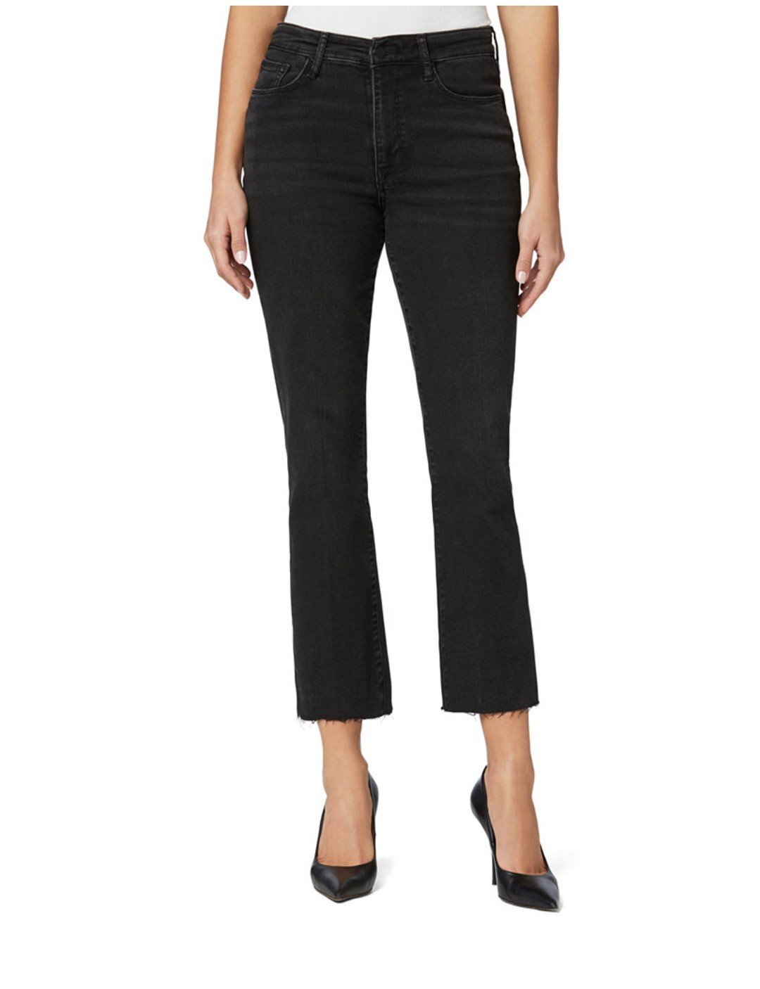 Joe's Jeans Women's HighRise Cropped Bootcut Jeans Black Size 32