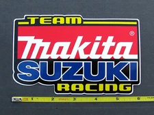 "TEAM Makita SUZUKI RACING" Motocross Racing Sticker Decal ** AMA Moto-X