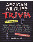 African Wildlife Trivia by Dawid van Lill (Paperback, 2008)