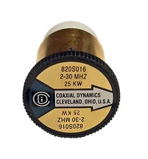 Coaxial Dynamics 820S016 Element 0 to 25KW for 2-30 MHz Bird Compatible