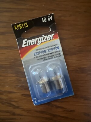 Energizer Krypton Flashlight Bulbs KPR113 4D/6V Still New In Package And Rare
