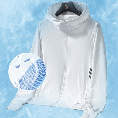 Sonne/UV Hautschutz Jacke Herren Hoodie Langarm Outdoor Sport Angeln Tops - Bild 6 von 14