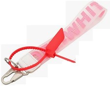 Off-White Inspired Industrial clear keychain lanyard With Clasp. Heavy Duty Secu