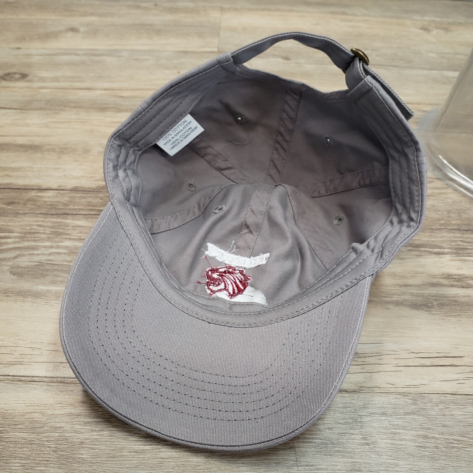 Trinity Tigers Volleyball Hat Cap Strap Back Gray… - image 6