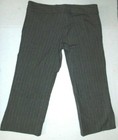 Women's Exact Change Gray Striped 2 Pockets Hip Hugger Capri Cropped Pants Sz 5 — photo 4