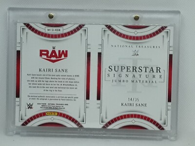 Kairi Sane 2024 WWE National Treasures - BOOKLET RELIC + AUTO (14