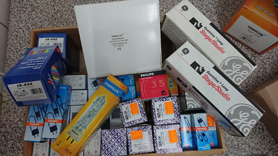 Ca. 250 St. Leuchtmittel Halogen Monacor Osram Omnilux Philips GE u.a.