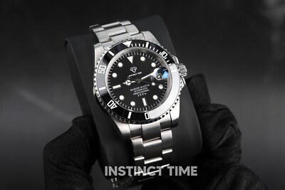 INSTINCT TIME Stealth Diver Seiko NH35 Mod Watch, Sapphire
