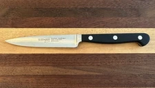 VTG RARE SOLINGEN HAND FORGED BROOKSTONE 4" STAINLESS BLADE PARING KNIFE GERMANY