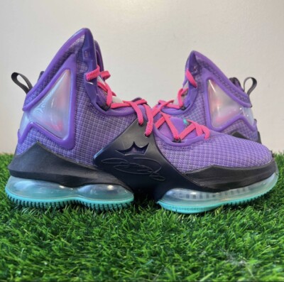 Nike LeBron 19 XIX DJ Bron Purple Emerald Wild Berry Size