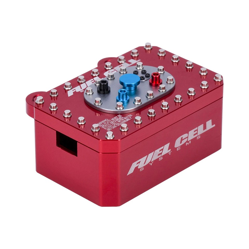 CNC Aluminium Receiver Box Für 1/10 RC Crawler - Scale Fuel Cell In Blau