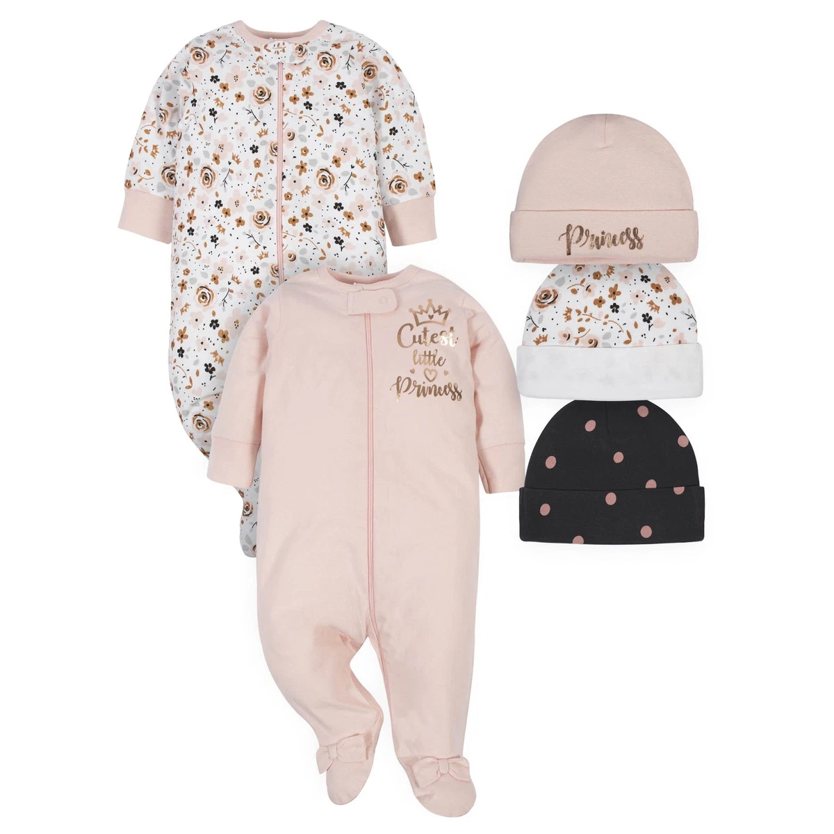 Gerber baby girl 2025 pajamas