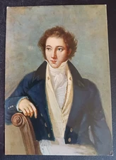 postcard art Vincenzo Bellini Compositore composer music portrait unposted