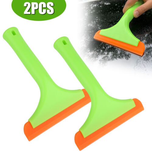 2X Long Handle Super Flexible Silicone Squeegee Water Wiper Shower Window Washer - Picture 1 of 9