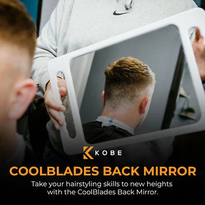 KOBE Handspiegel Friseur Salon & Friseur weiß 2-Hand Auflegen Rücken Waschtisch
