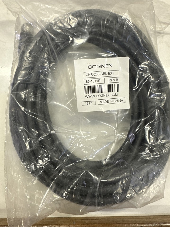New Cognex CKR-200-CBL-EXT Power I/O Extension Cable 185-1011R Rev. B ...