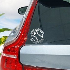 Baseball Mom Vinyl Decal Sticker Loud and Proud Car Truck Window Multiple Colors
