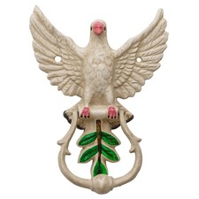 Türklopfer Taube Figur Skulptur Eisen Antik-Stil 22cm
