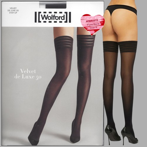 Wolford Velvet de Luxe 50 Stay Up • L • antrazithe ... extraweiches Velvet - Bild 6 von 20