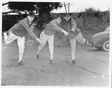 The Chicago White Sox Pitchers Warming Up 1941 Old Baseball Photo