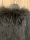 DKNY Runway Black Faux Fur Long Vest M — photo 6