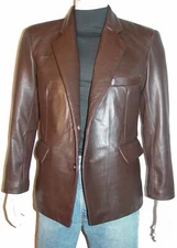1087 Male New Black Sheep Fine Genuine Leather Casual Sports Light Blazer Coat