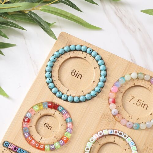 Bead Board for Jewelry Making, Bamboo Beading Board for Jewelry Bracelet Maki... - Picture 3 of 6