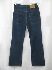 VTG 1980 Levis 517 Jeans USA 30x29 Hipster Orange Tab Raw Denim Indigo Dark Wash