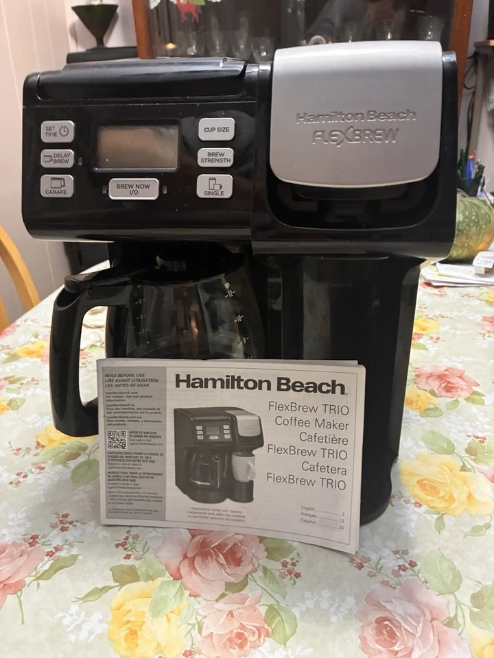 Hamilton Beach FlexBrew Trio 2-Way Coffee Maker Compatible K-Cup Programmable - Image 4 of 4