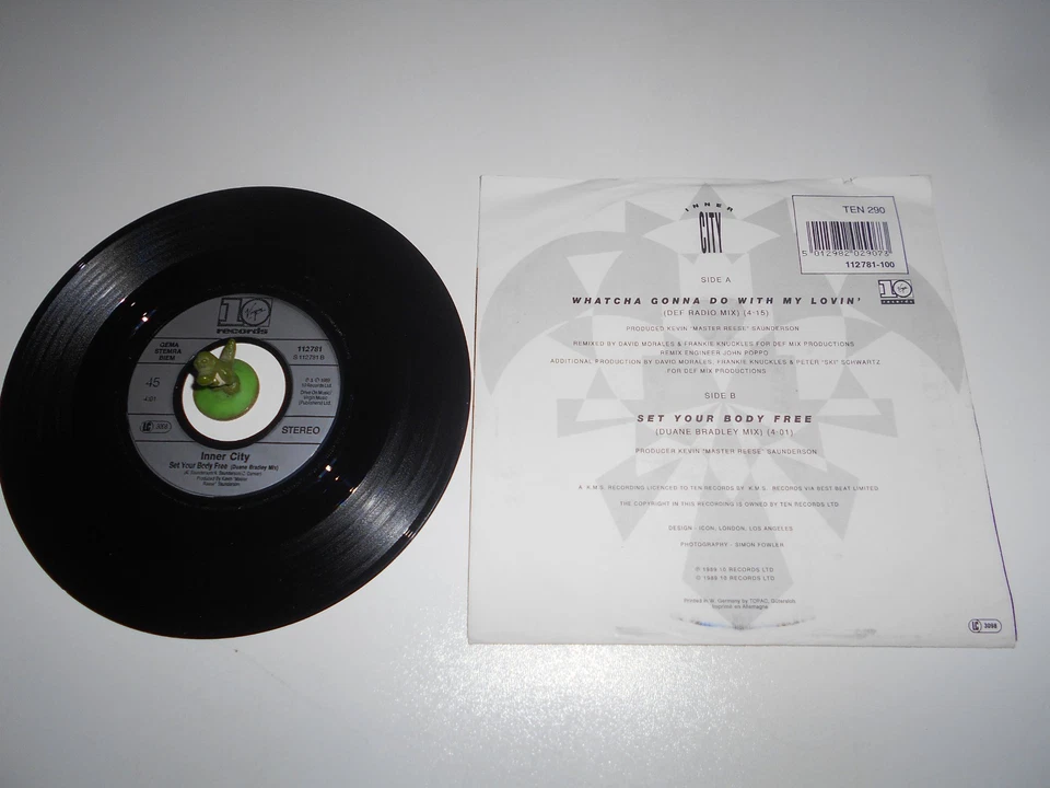 Inner City - Whatcha gonna do with my Lovin (1989) Vinyl 7` inch Single Vg +++ - Bild 2 von 2