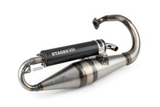 Auspuff Stage6 Pro Replica MK2 Schwarz Peugeot Speedfight 1 und 2