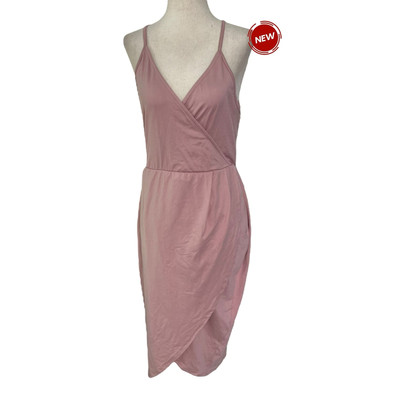 Alya Light Rose Bodycon Francescas Dress Women Size Large NWT MSRP $44 | 65-11