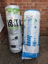 Loft Insulation Rolls. 3 X 100mm And 3 X 200mm Rolls New Unused