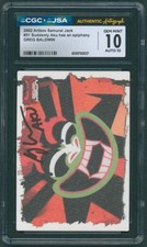 Greg Baldwin Signed Card Samurai Jack Aku Autograph Gem Mint 10 CGC x JSA SLAB
