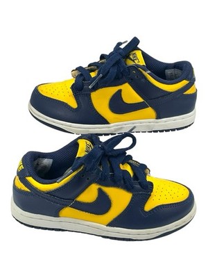 Nike Dunk Low PS 'Michigan' Size 12c Varsity Maize Midnight Navy CW1588-700