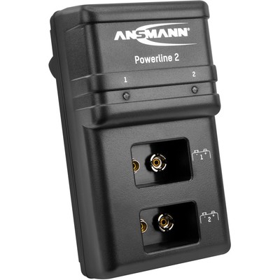Ansmann Powerline 2 9V-Block-Ladegerät NiCd, NiMH 9 V Block